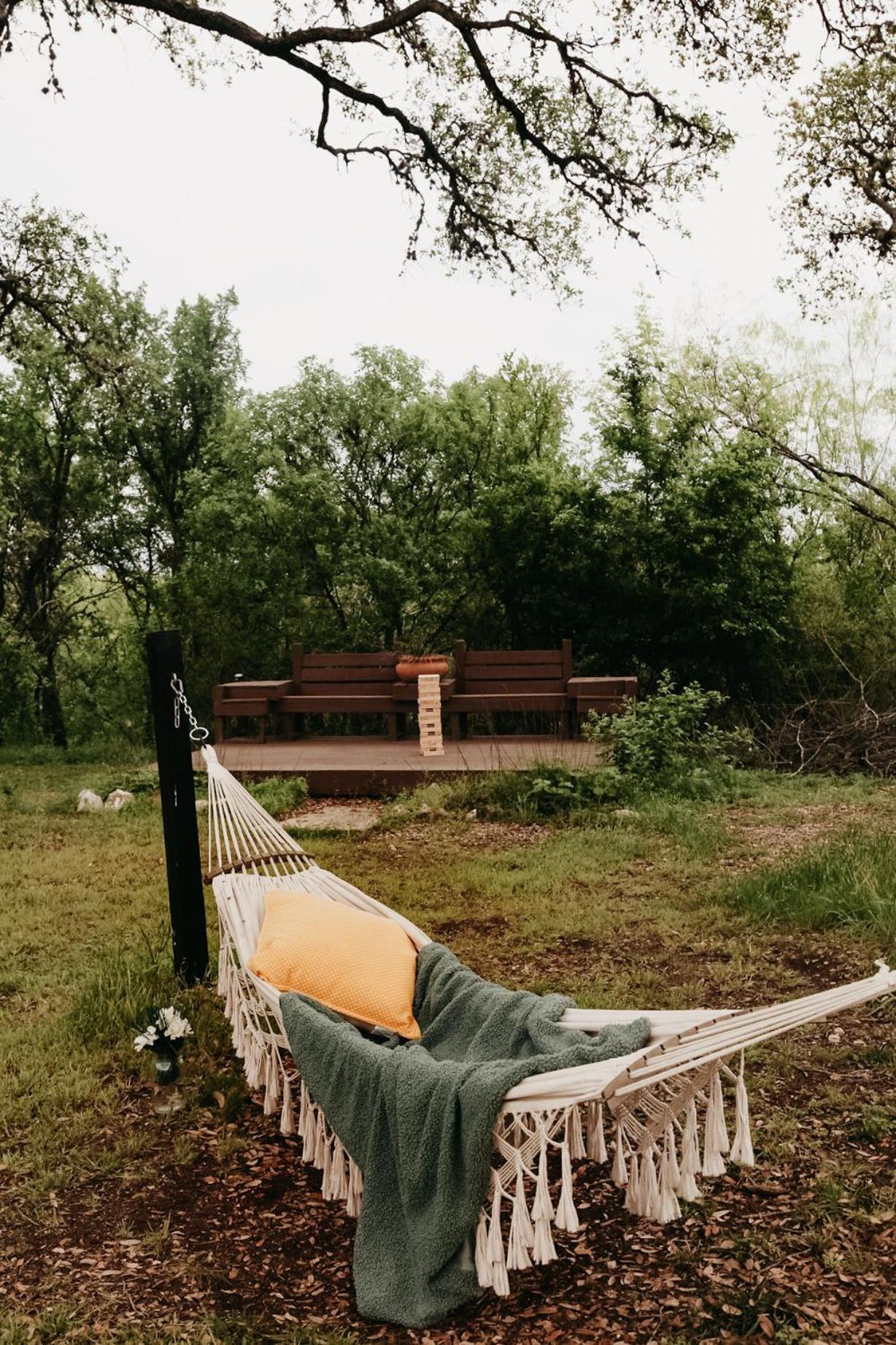 ניו בראונפלס The Maverick: A-Frame W/ Hammock And Tree Top View מראה חיצוני תמונה